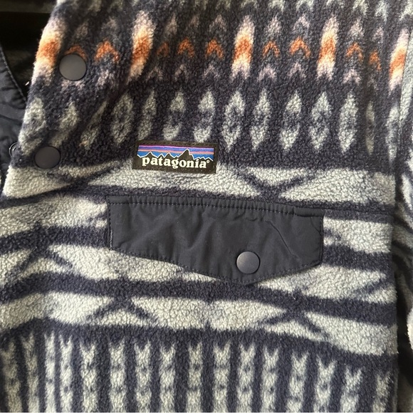 Patagonia Fleece Synchilla Snap-T Pullover Kuta Klash Shadow - Picture 6 of 7
